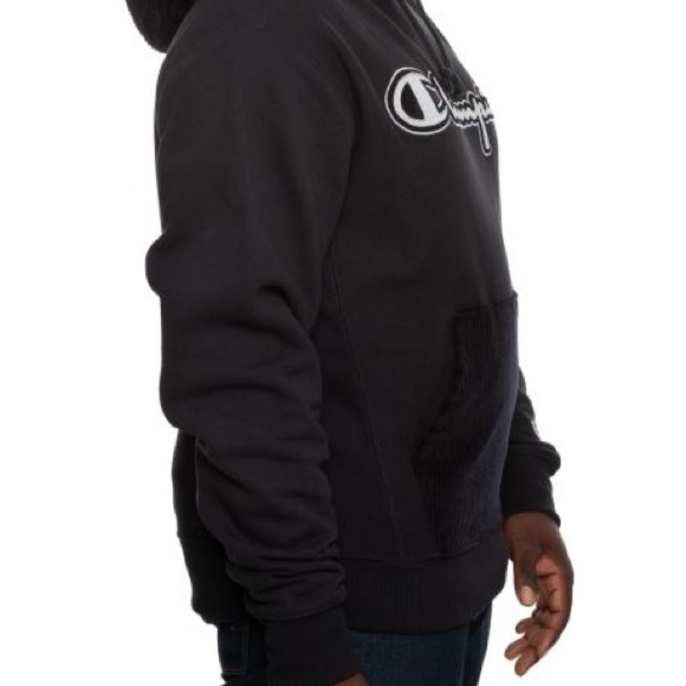 Champion REVERSE WEAVE & CORDUROY HOODIE size M grey1 - Picture 2 of 12